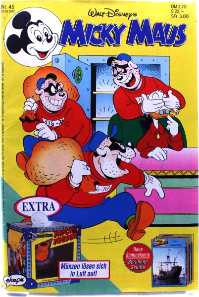 Walt Disneys Micky Maus Comic Nr. 45 (1992): Donald Duck - der Zornnickel von Ehapa